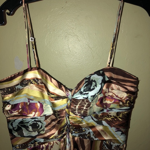 Rose & Lula Silk Boho Floral Dress - Picture 2 of 7